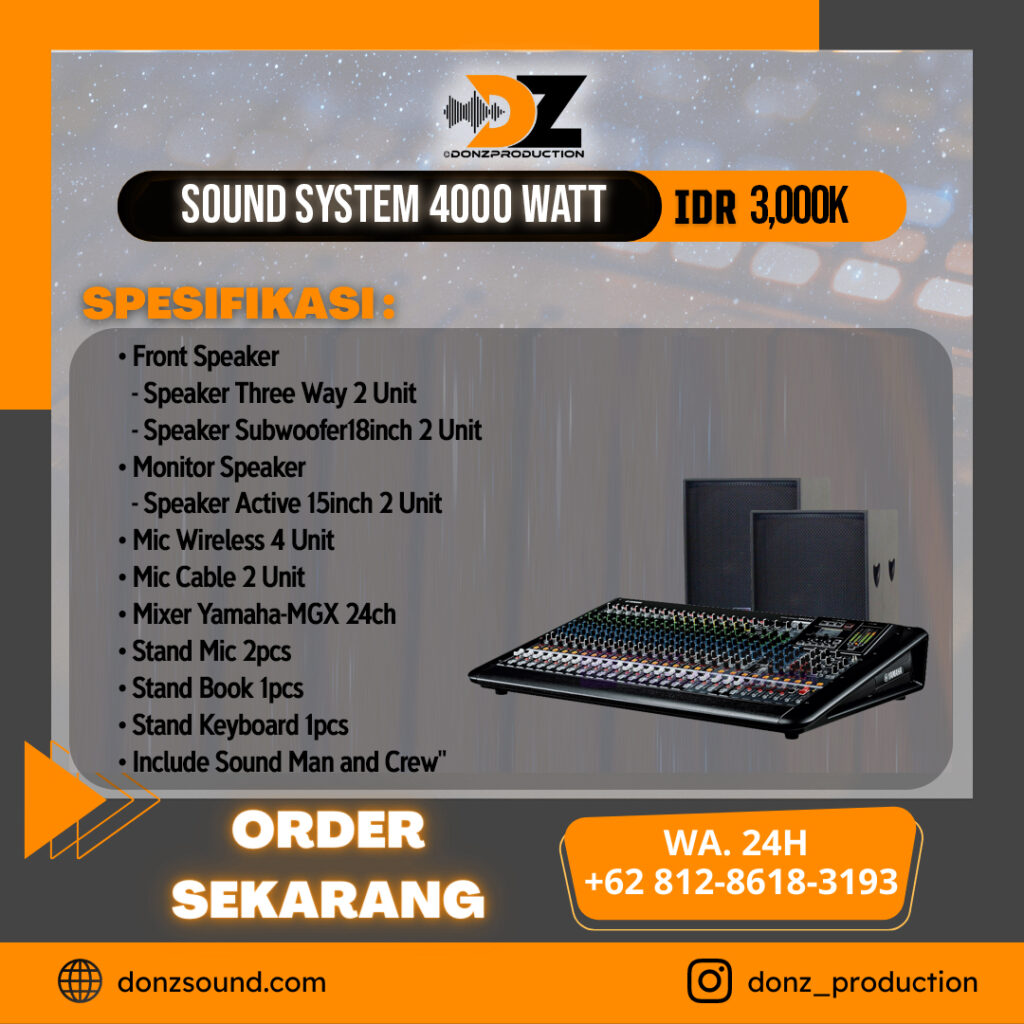Sound System 4000 Watt